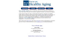 Desktop Screenshot of focusonhealthyaging.com